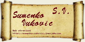 Šumenko Vuković vizit kartica